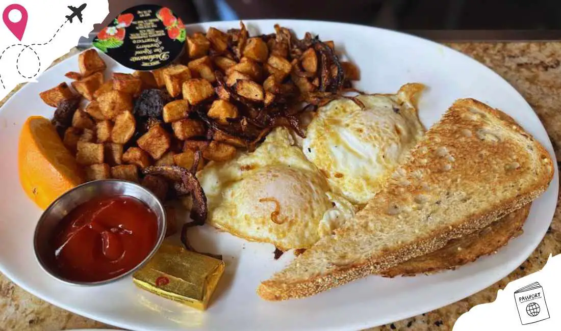 steak and eggs at greenstreet cafe in Miami florida