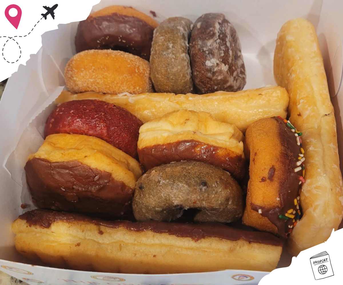 dozen donuts at the Tatonut shop in ocean springs ms