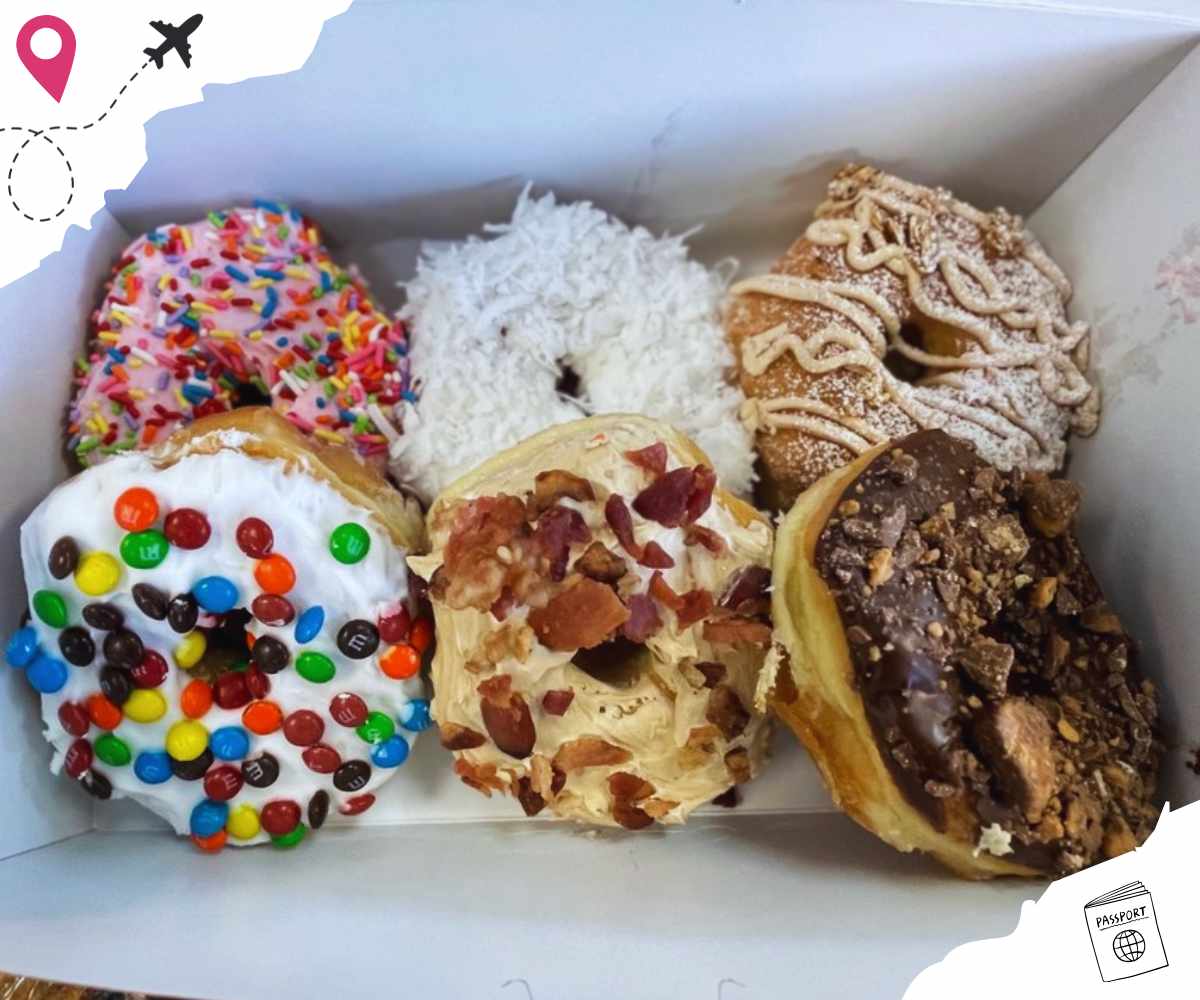 donut assortment at the heavenly donut in Birmingham alabama