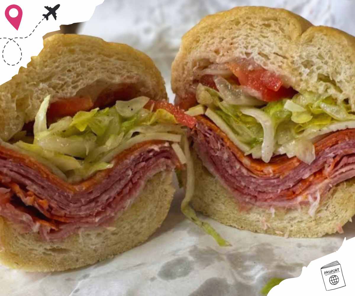 Italian sandwich at Pazzo's market & deli in San Antonio texas
