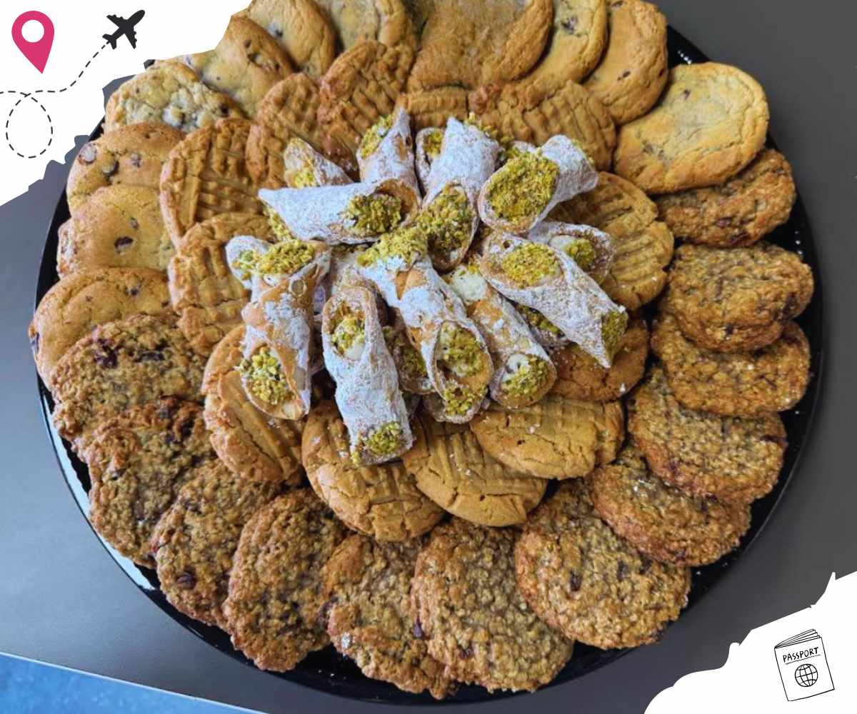 cookies and cannolis at pazzo's market & deli in San Antonio texas