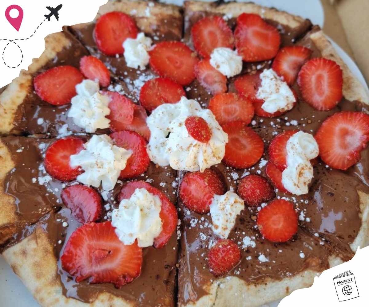 dessert pizza at joe's Napoli pizza in Milford ohio