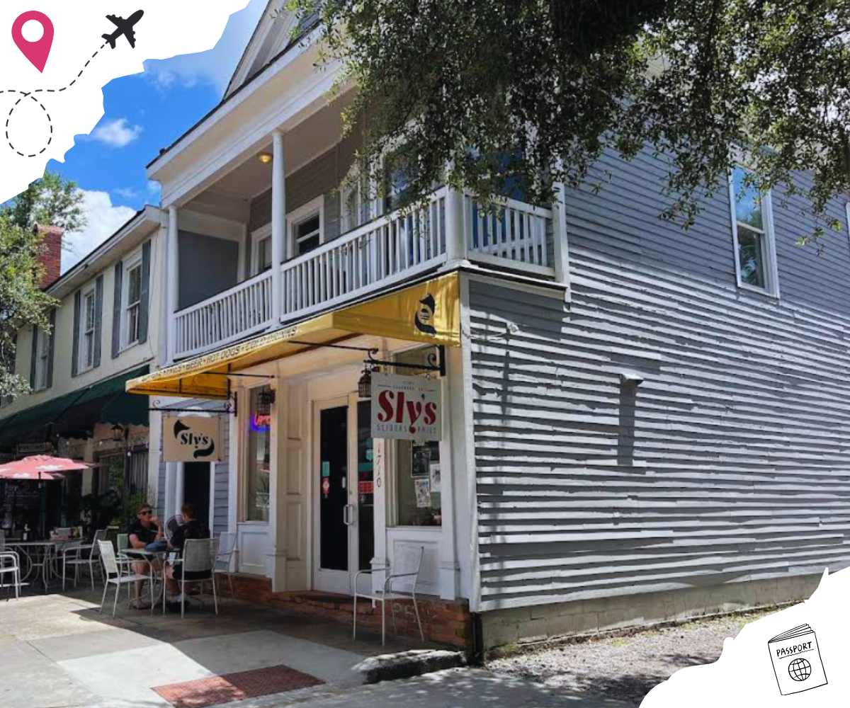 outside of sly's sliders & fries