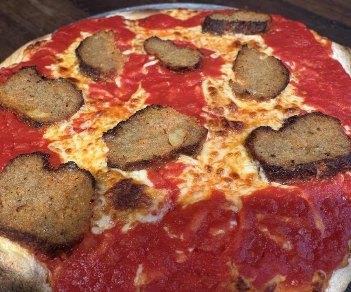 sausage pizza at Italian family pizza in Philadelphia pa