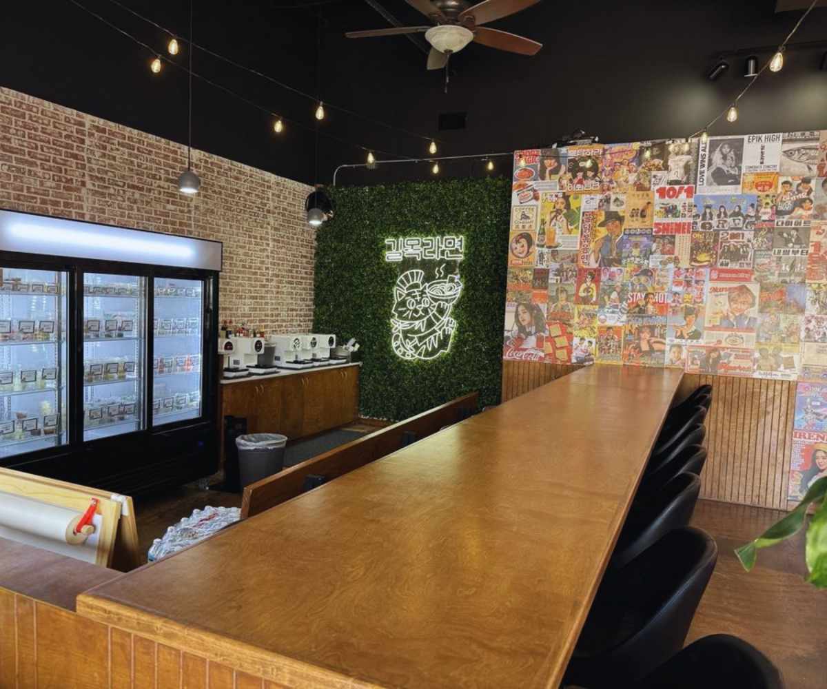 inside decor at ramen alley in Houston Chinatown Houston TX