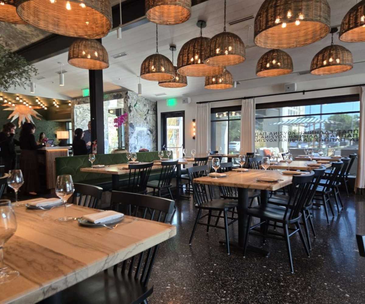 inside yiayia's Pappas Greek kitchen in Houston tx
