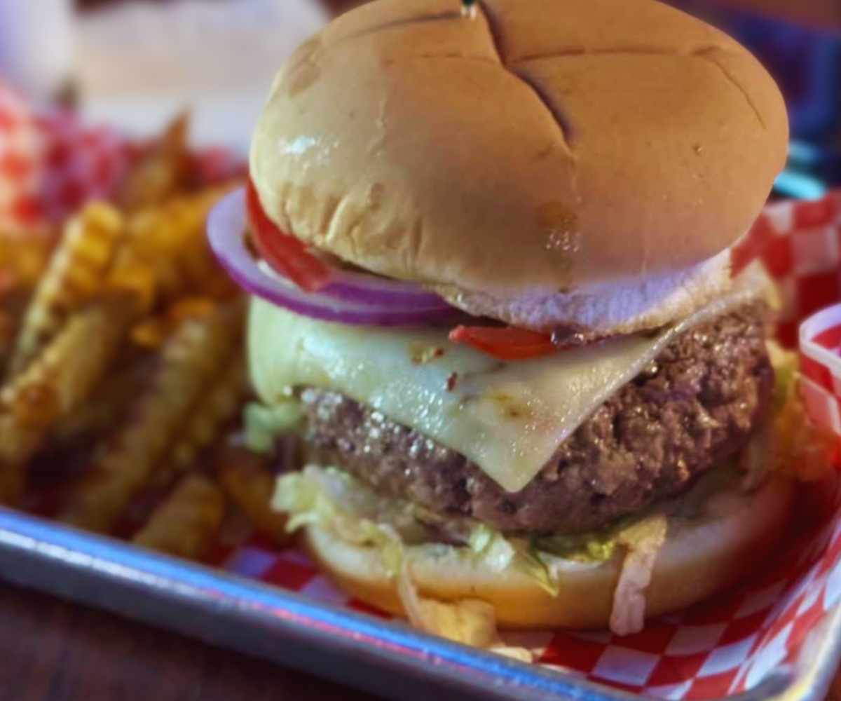 burger at Bambi bar in Louisville kentucky