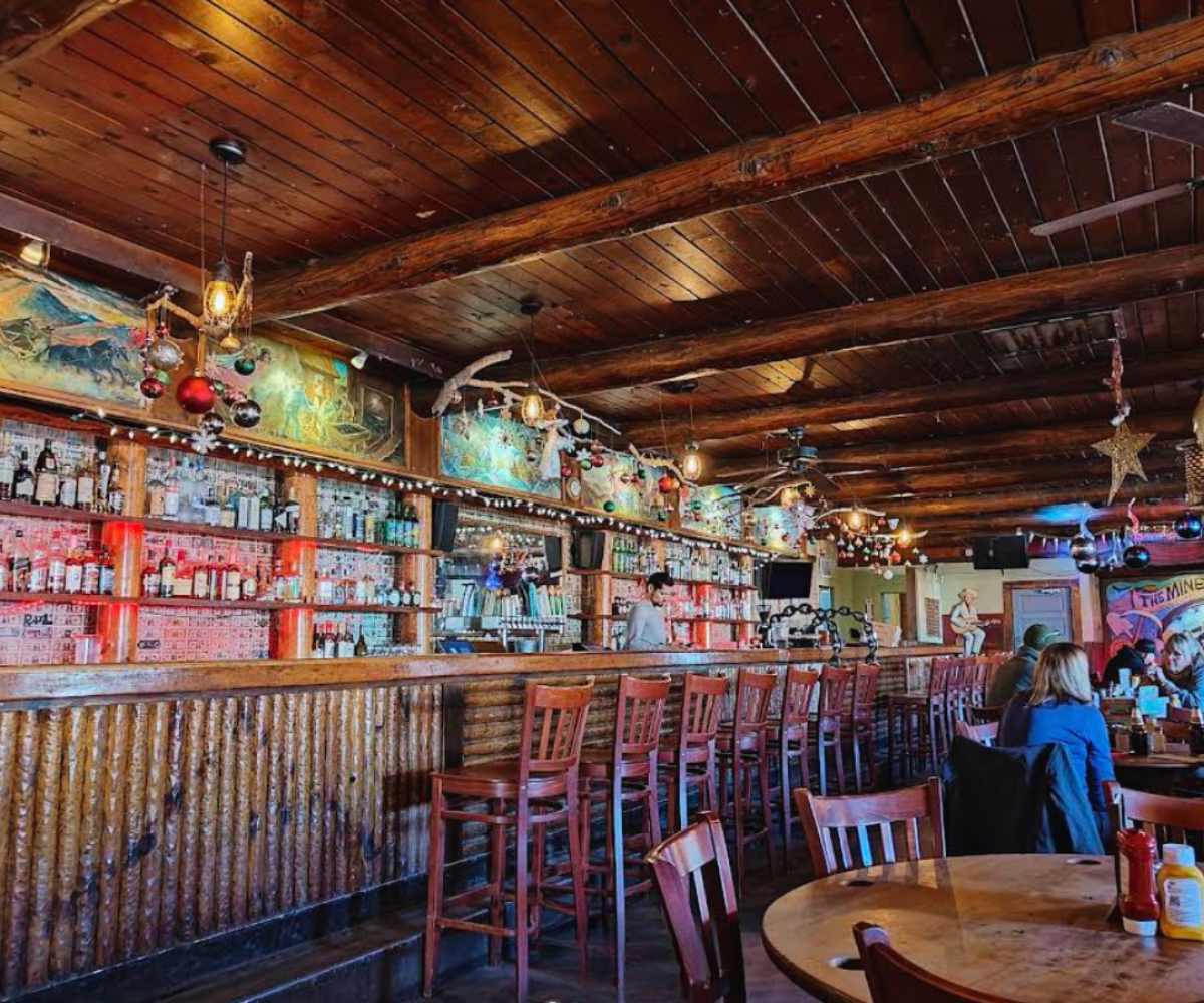 inside mine shaft tavern in madrid new mexico