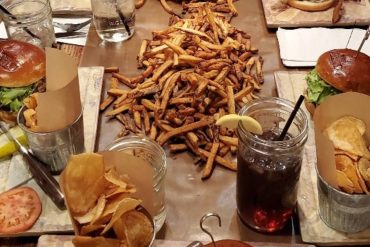 Food at The Field Burger and Tap located in State College, PA.