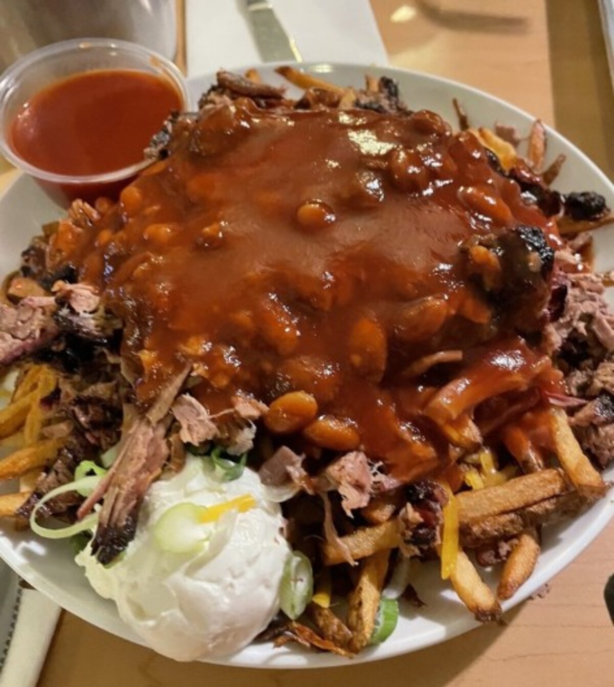 Food at BJ's Nevada Barbecue located in Sparks, NV.