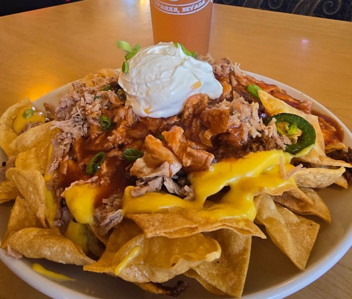 Food at BJ's Nevada Barbecue located in Sparks, NV.