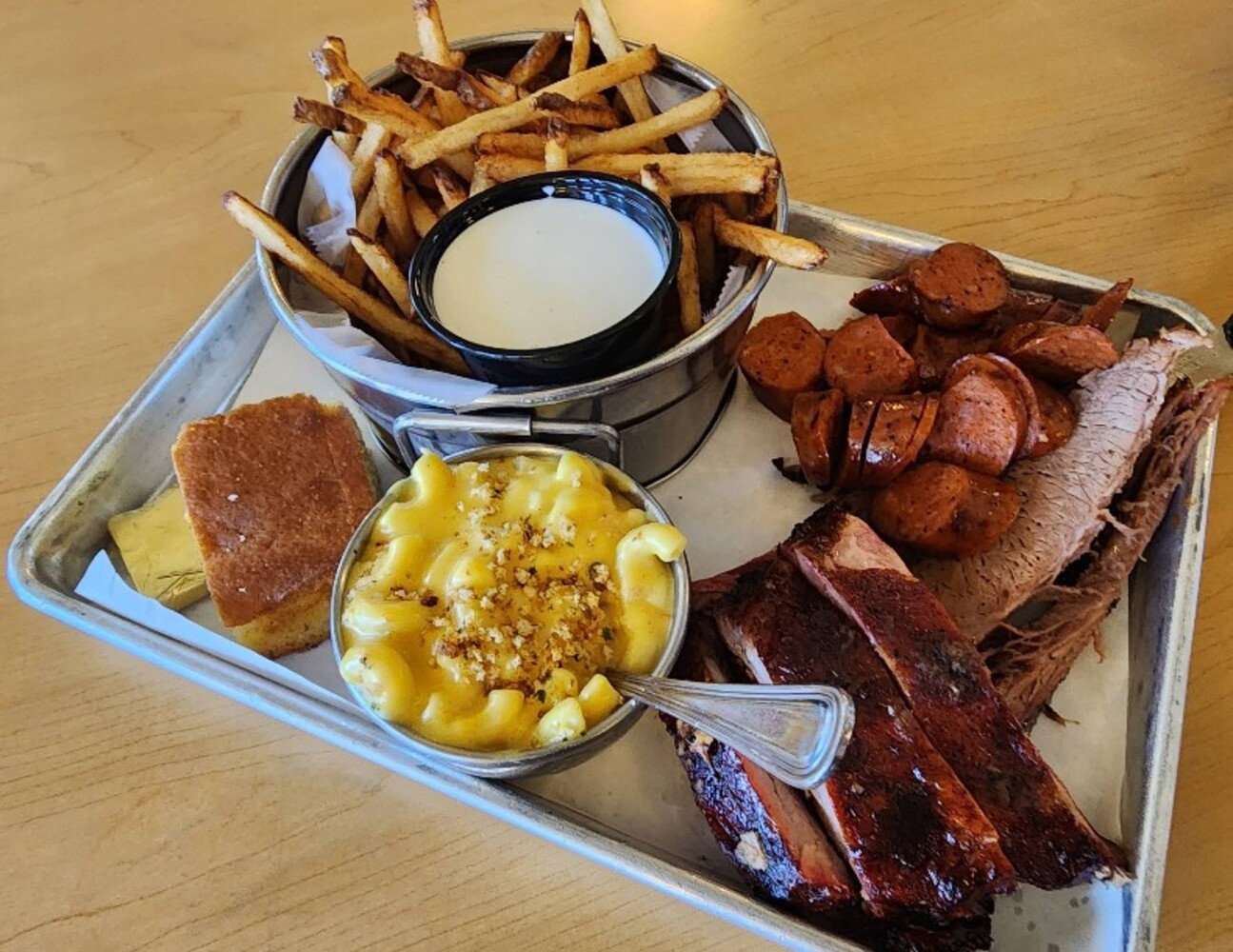 Food at BJ's Nevada Barbecue located in Sparks, NV.