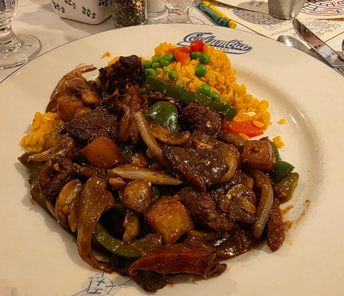 Food at Columbia Restaurant located in Tampa, FL. 