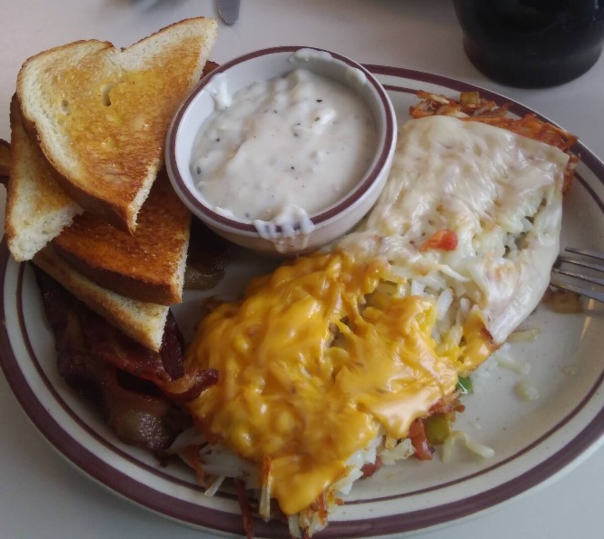 Food at Waveland Cafe located in Des Moines, IA. 