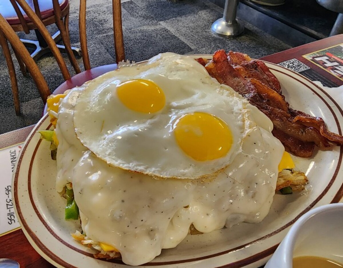 Food at Waveland Cafe located in Des Moines, IA. 