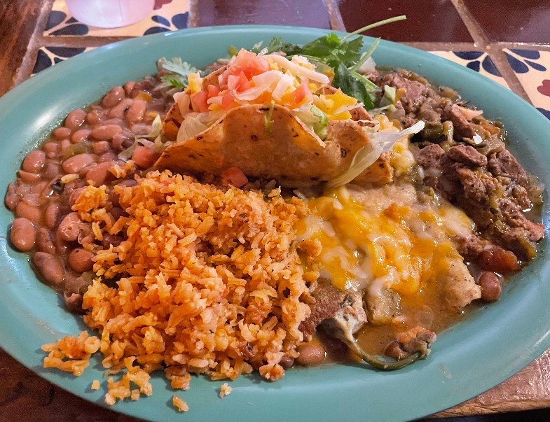 Food at La Nueva Casita Cafe located in Las Cruces, NM.