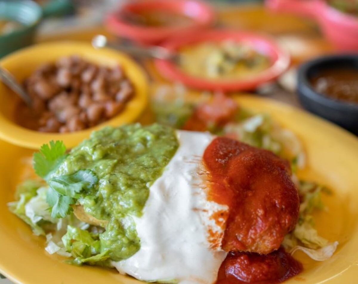 Food at La Nueva Casita Cafe located in Las Cruces, NM.
