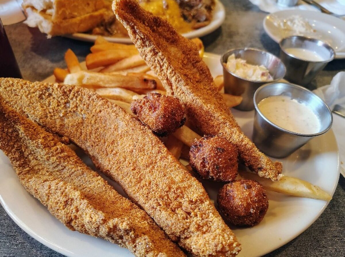 Food at Herby-K's located in Shreveport, LA.