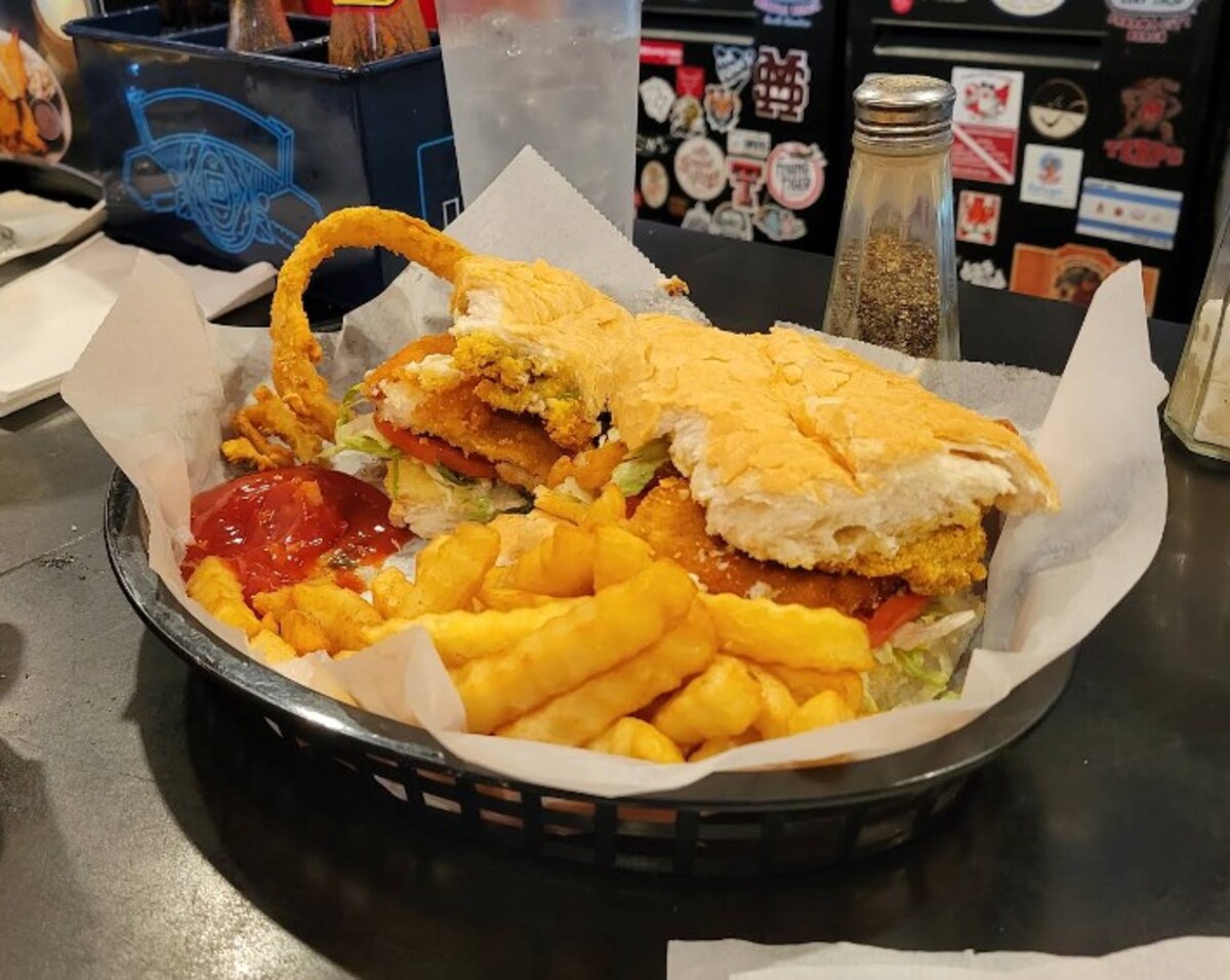 Food at Herby-K's located in Shreveport, LA.