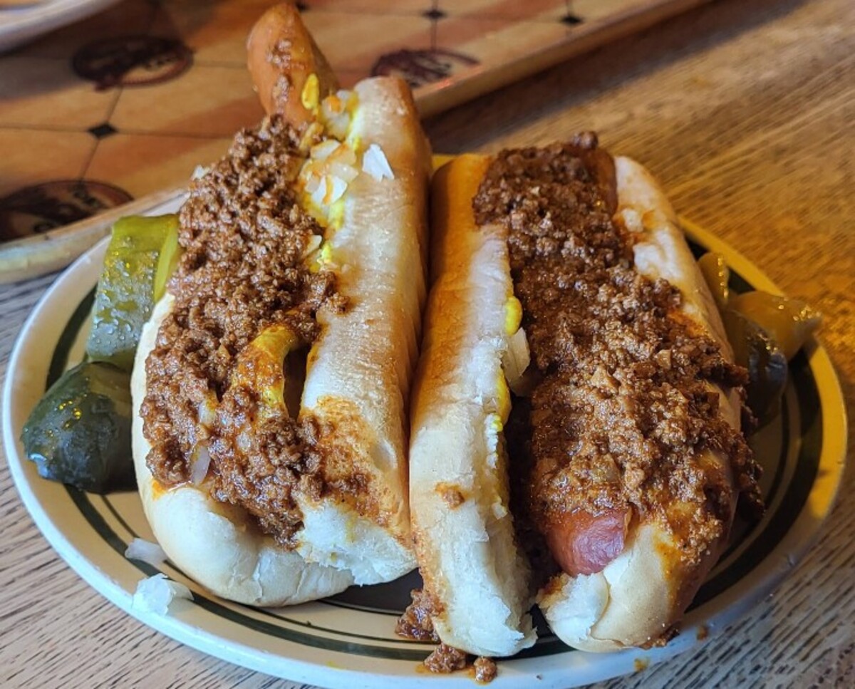 Food at Tony Packo's located in Toledo, OH. 