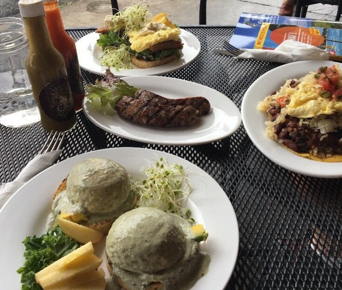 Food at The Booch Bar located in Hilo, HI. 