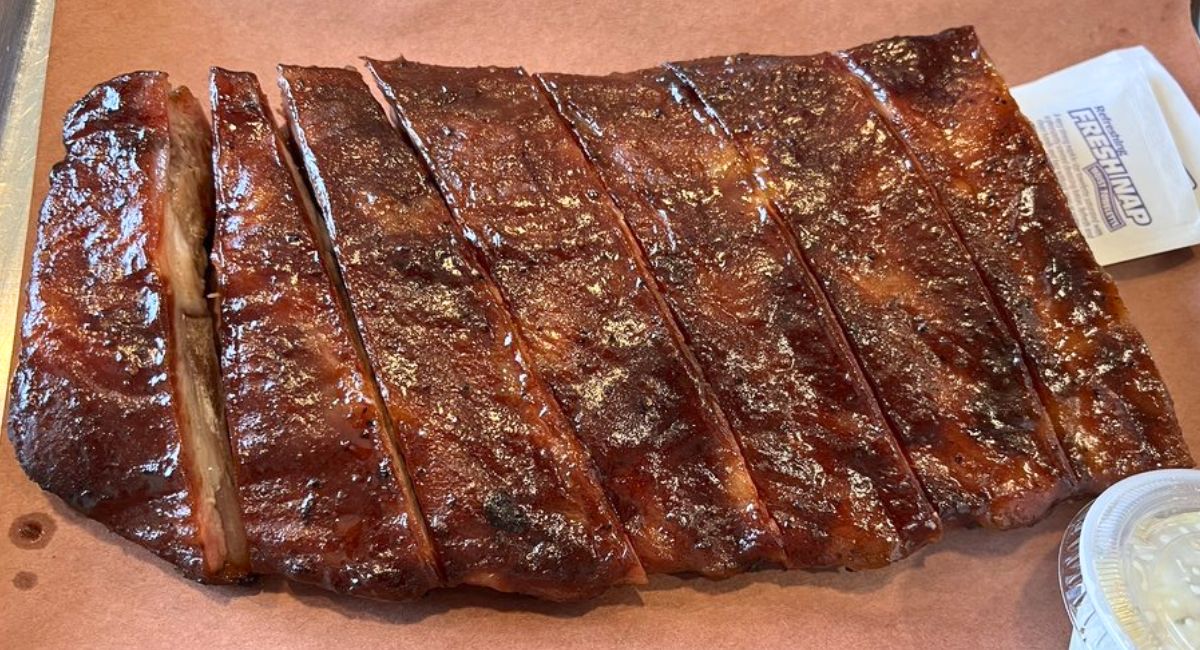 St. Louis Ribs at Big Ange's Eatery in Arlington Heights, Illinois