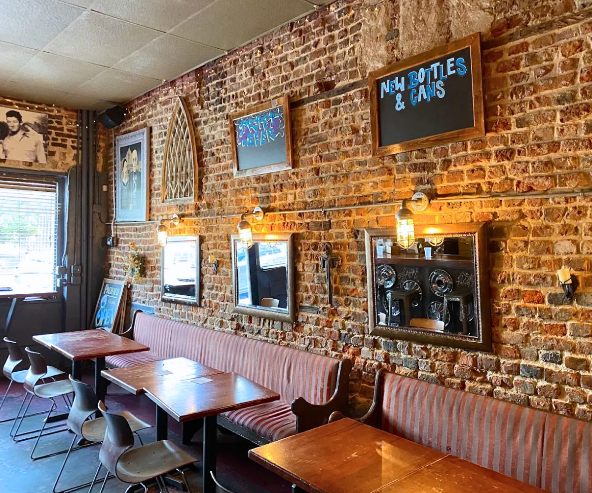 interior of Big Gun Burger Shop and Bar in Charleston, SC