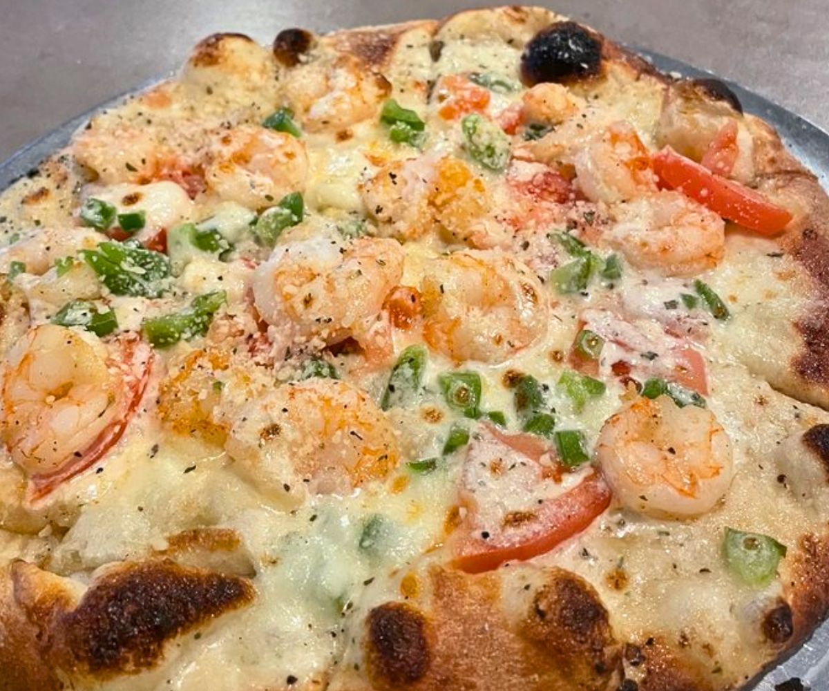 Shrimpin' Ain't Easy at Wildwood Pizza in Alexandria, Louisiana
