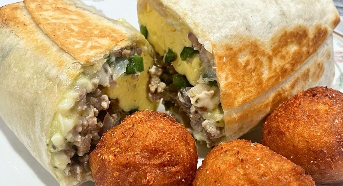 Breakfast Burrito at Peach Blossom Eatery in Newark, Delaware