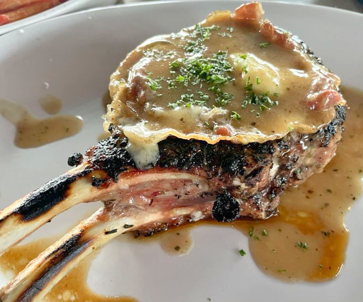 Pork Rib Chop Saltimbocca at Osteria Forto in O'Fallon, Missouri
