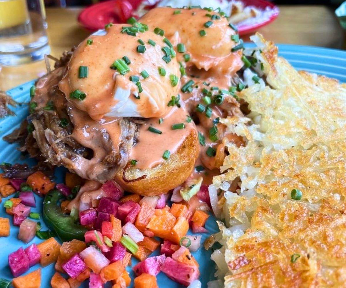 Banh Mi Benedict at The French Hen Cafe in St. Paul, MN