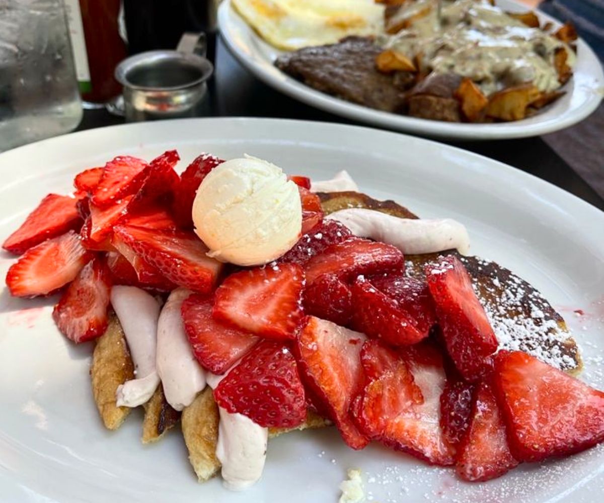 Stuffed french toast at Herm's Inn in Logan, UT