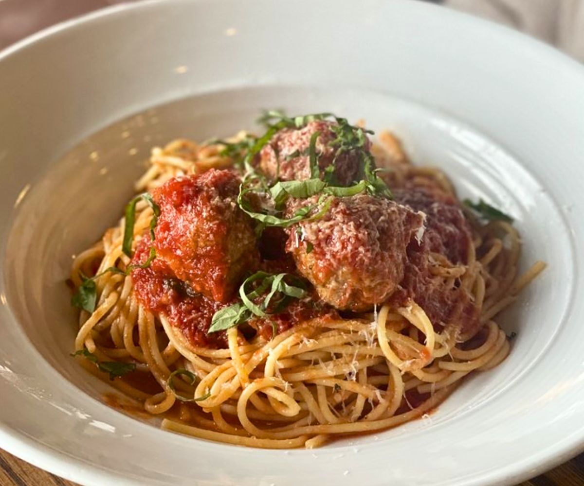 Spaghetti and Meatballs at Rossetti Restaurant of Lynn in Lynn, MA