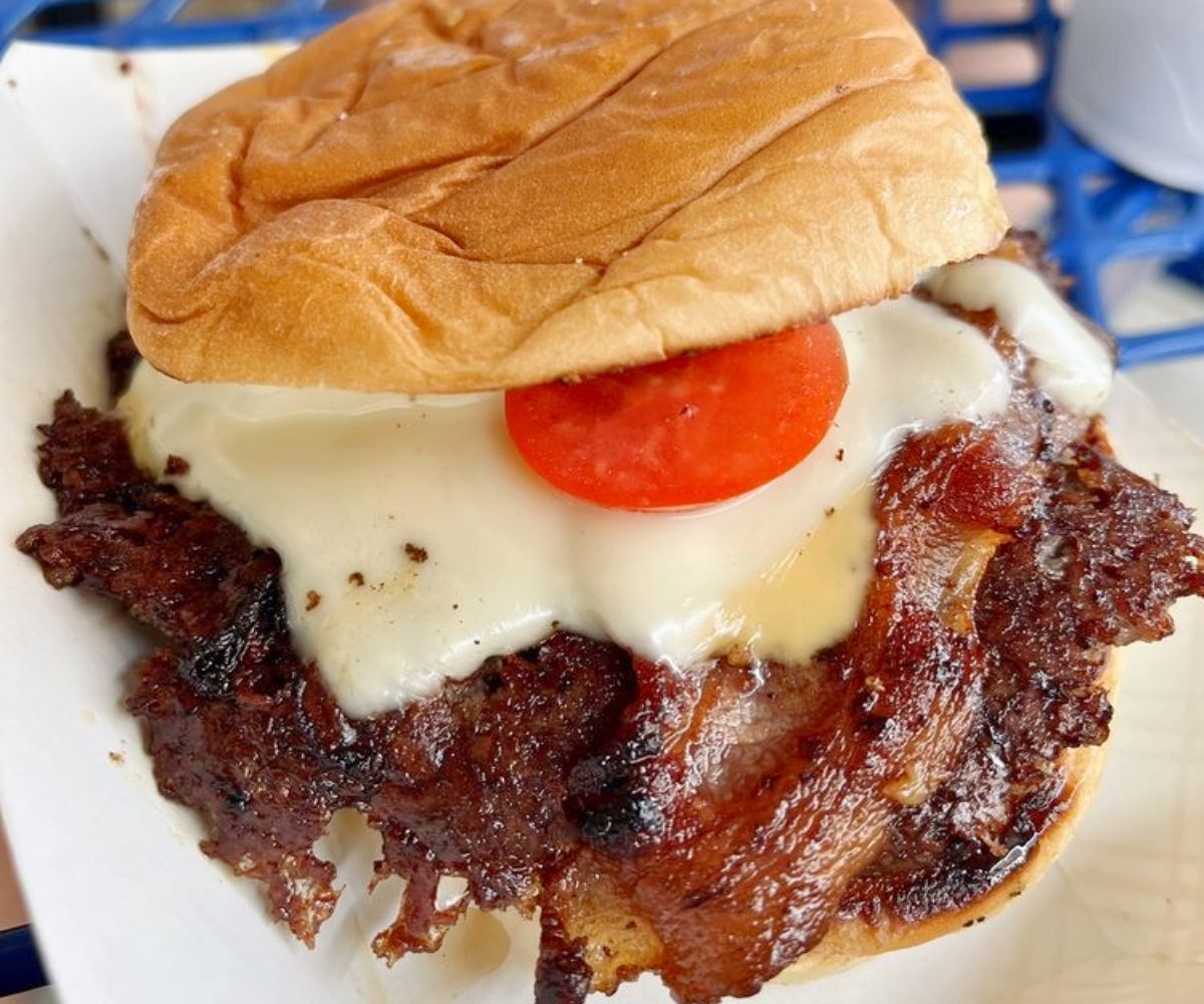 Cheesy Bacon Smash at Smash'd Burger Bar in Indianapolis, IN