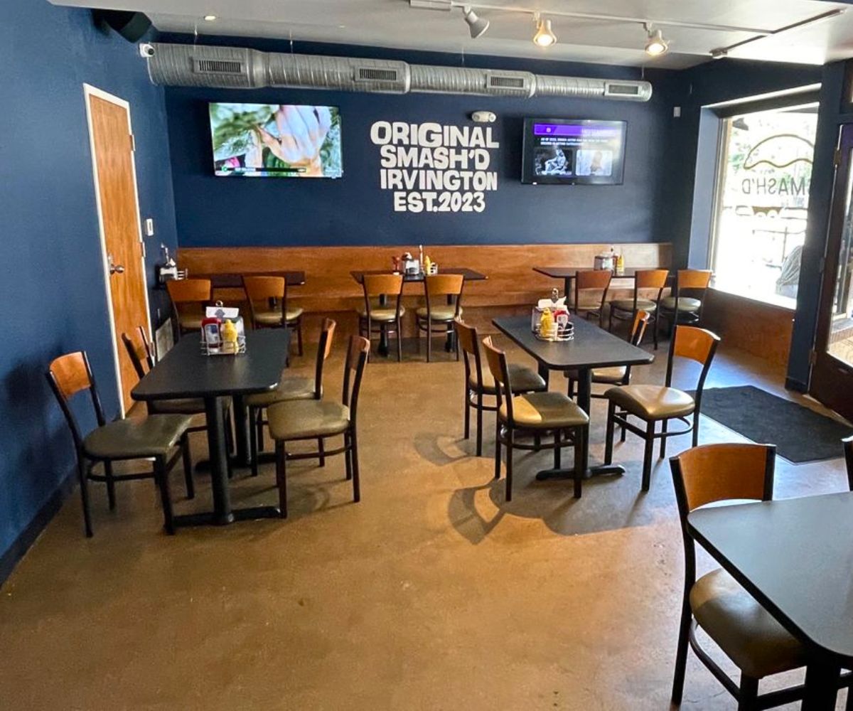 interior of Smash'd Burger Bar in Indianapolis, IN