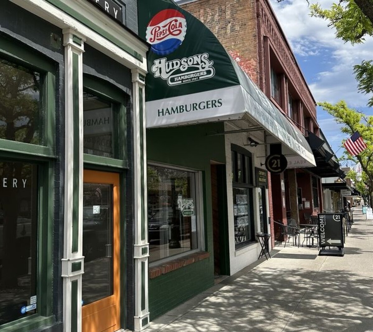 at Hudson's Hamburgers located in Coeur d’Alene, ID. 