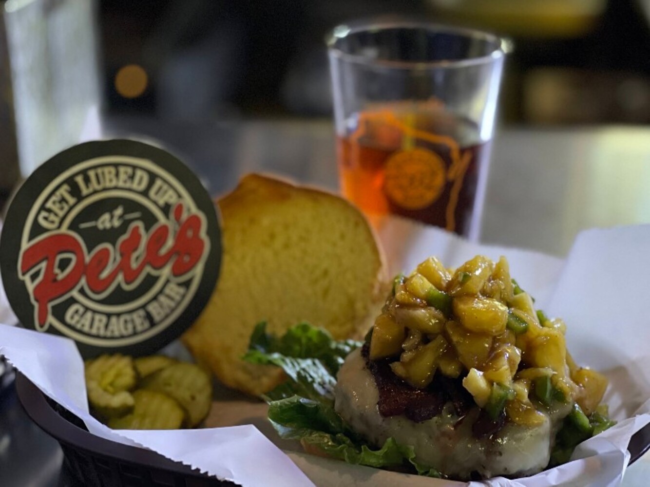 Food at Pete's Garage Bar located in Oshkosh, WI. 