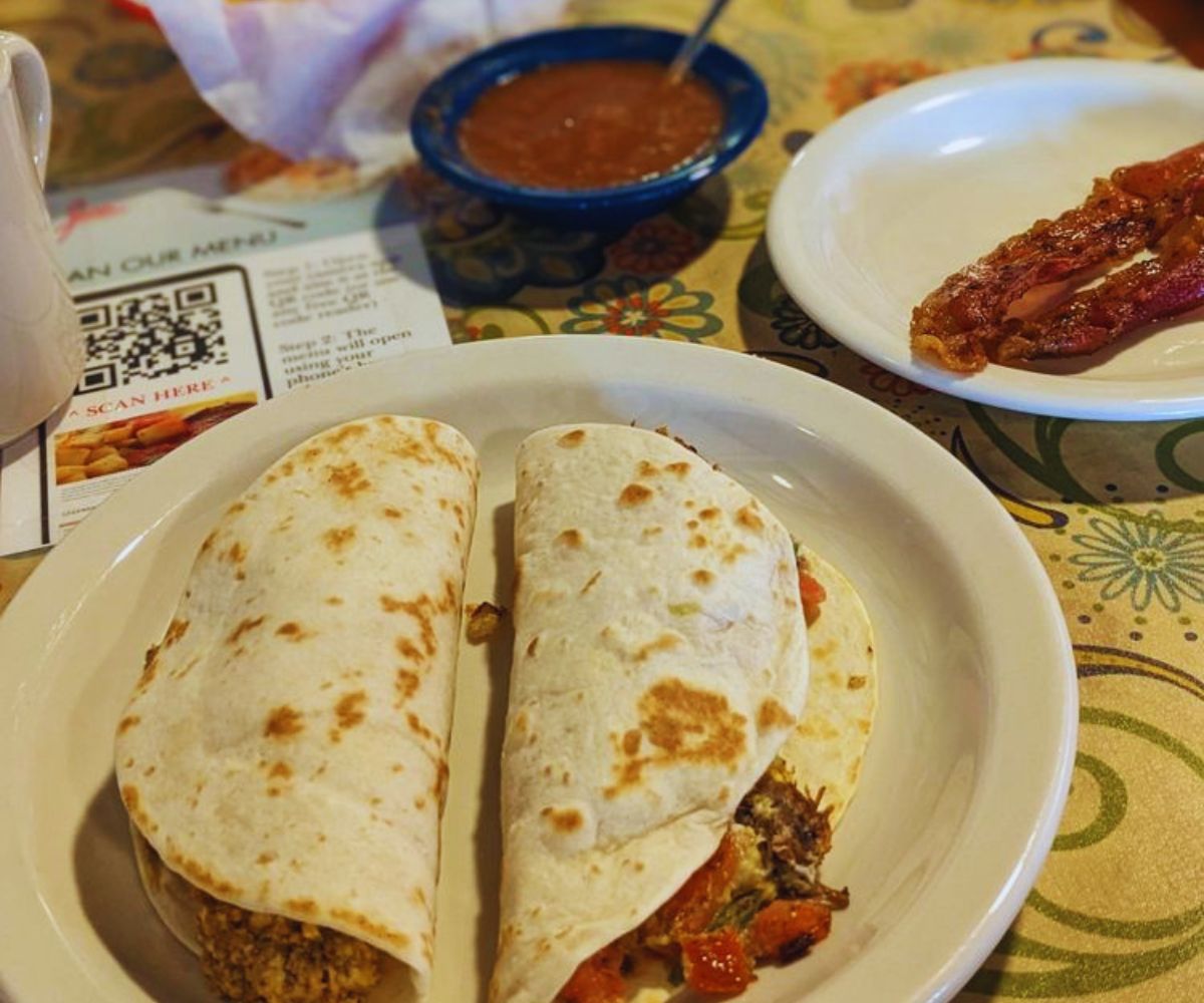 Juan In A Million Chorizo with Egg and Machacado with Egg