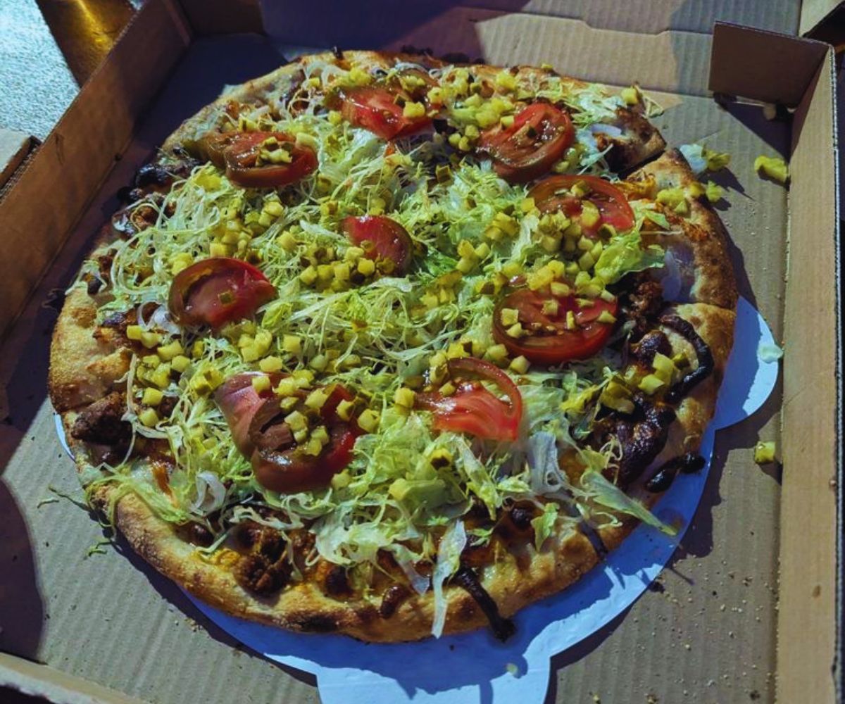 Zepeddie's Pizzeria Bacon Cheeseburger Pizza