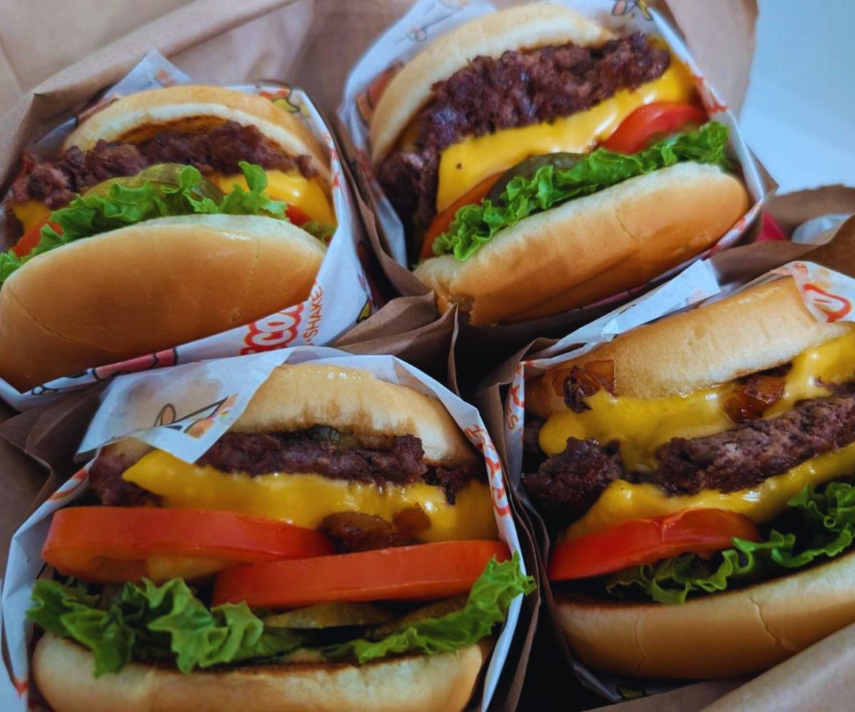 Orange Cow Burgers Multiple Burgers