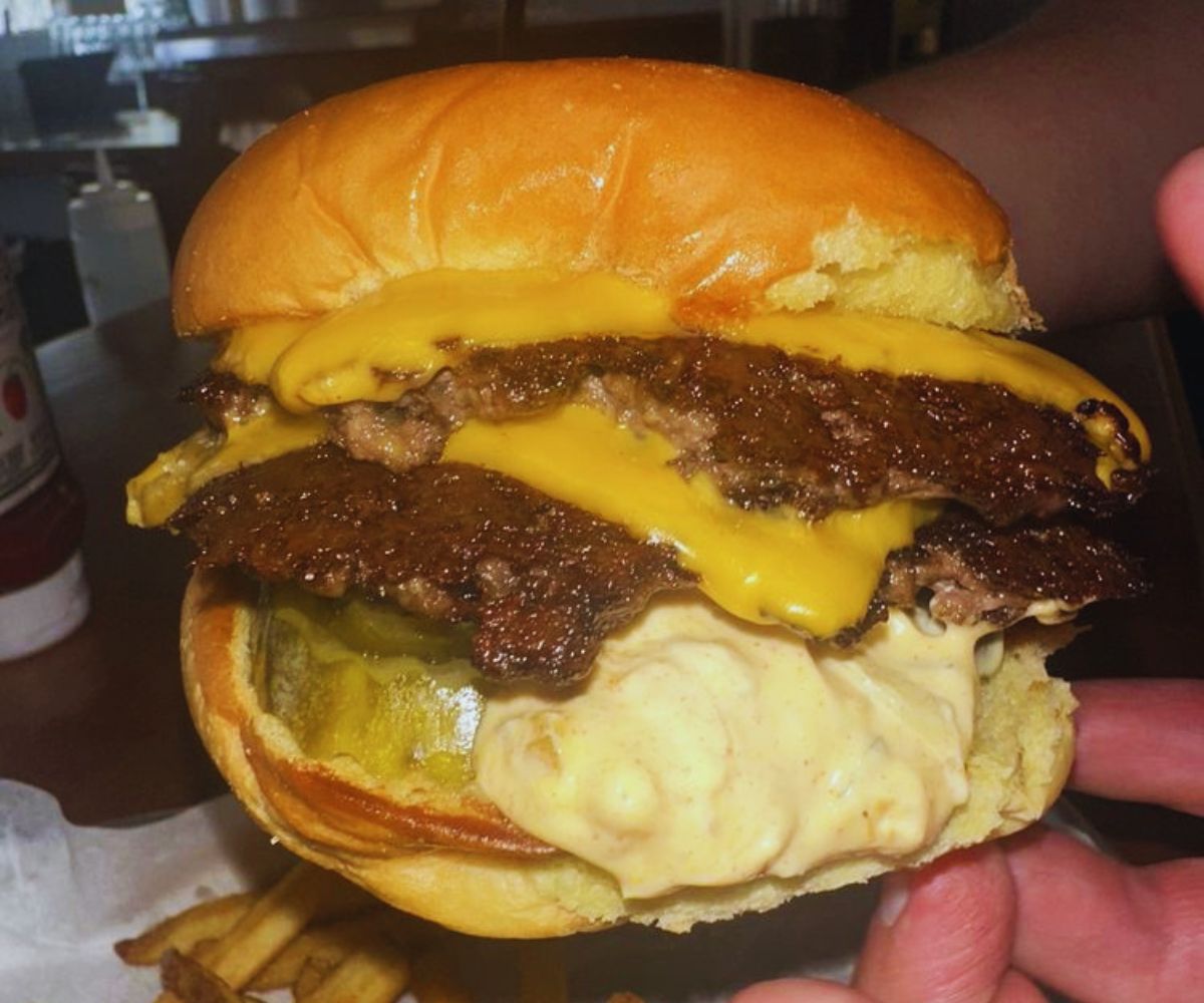 Riley's Bar + Burger Burger and Fries Close-Up