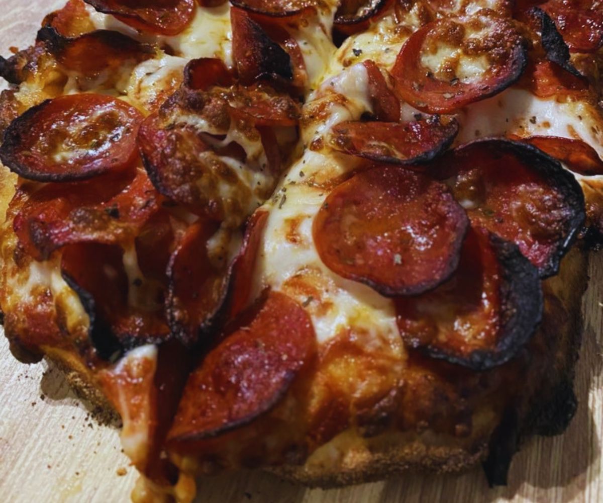 The Crafty Beaver Bar Pepperoni with hot honey on the side