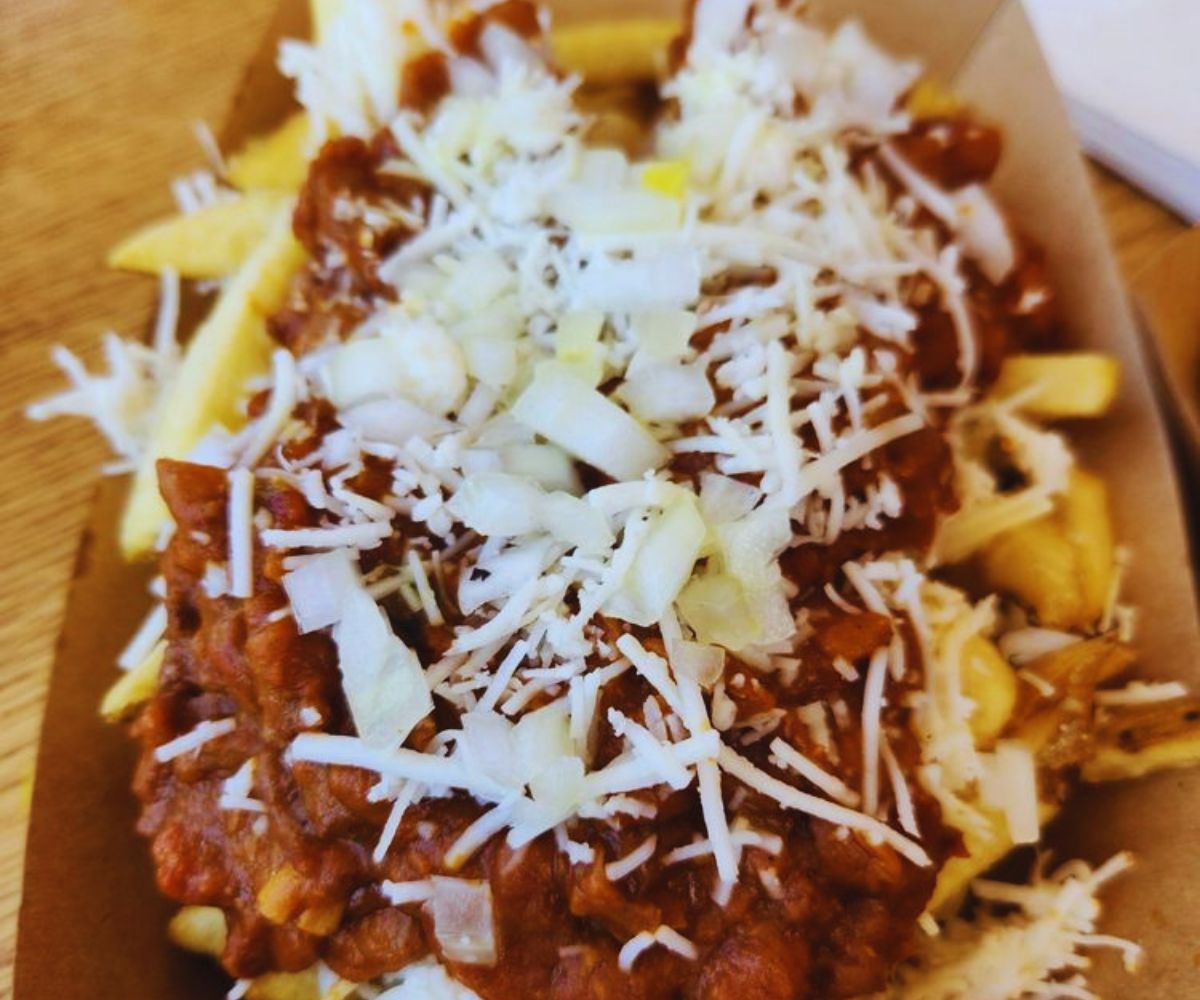 Sideburns Vegan Chili Cheese Fries