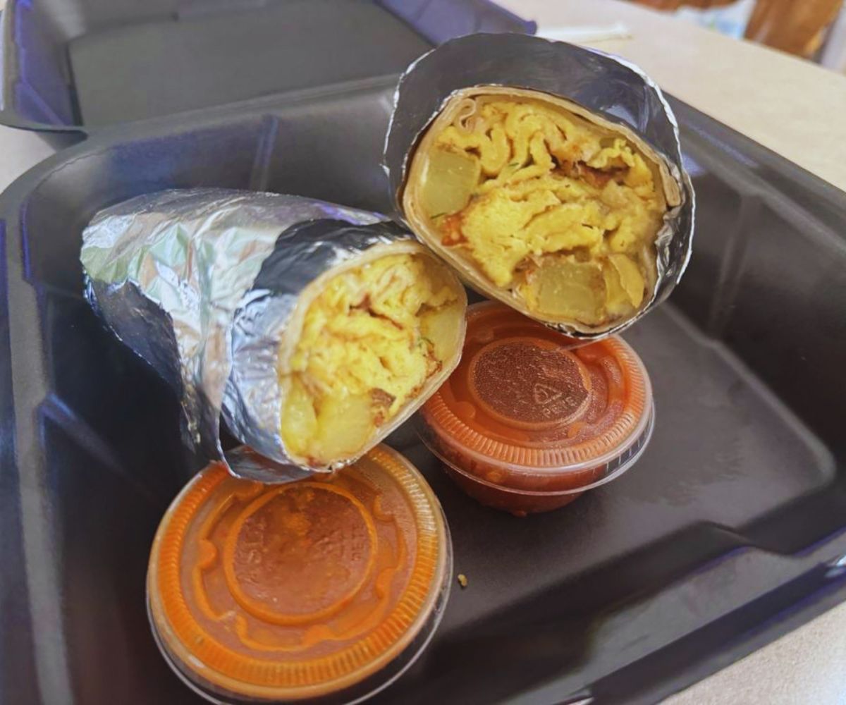 Cafe con Leche Breakfast Burrito