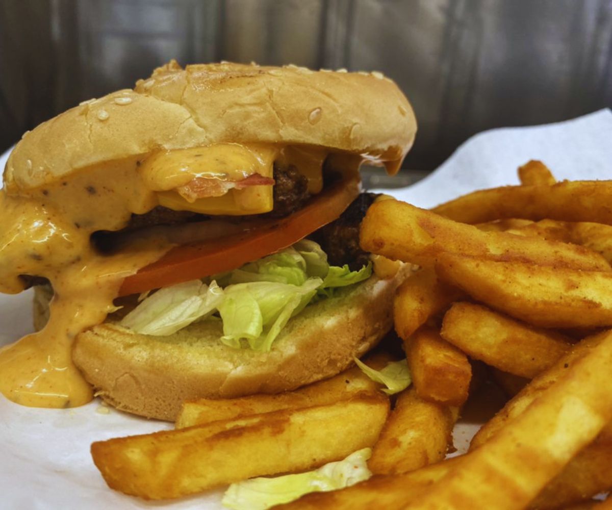 The Famdation Grill Famous FamBurger