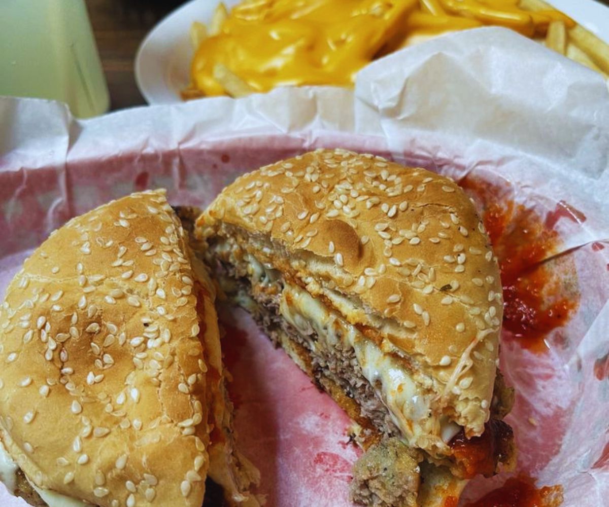 Louie M's Burger Lust Split Italian Burger