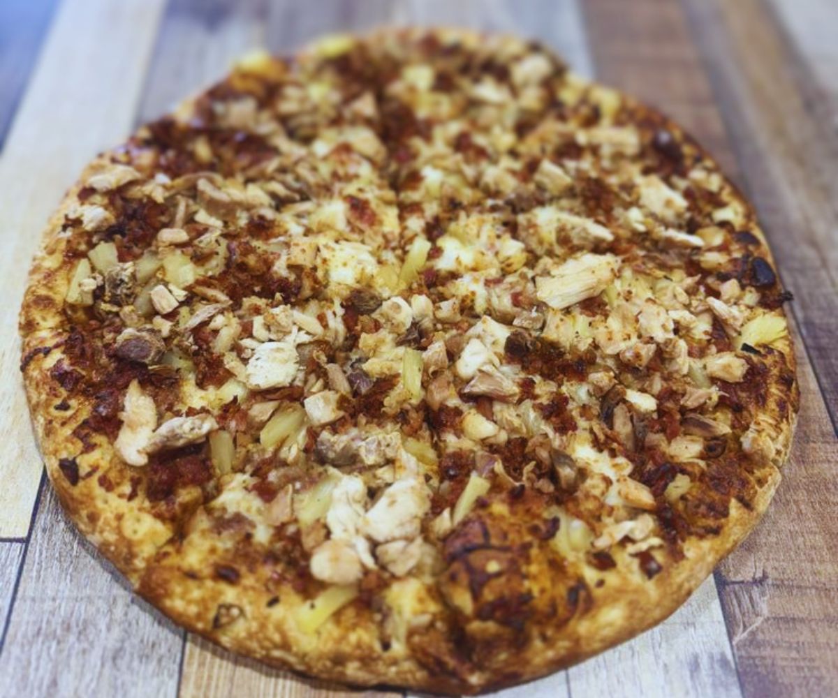 Dough Bowl Pizza BBQ Chicken Maui Luau