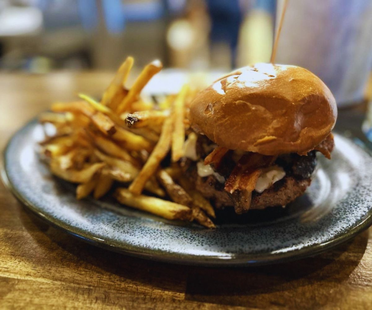 Image of Bleu Cheeseburger and Fries