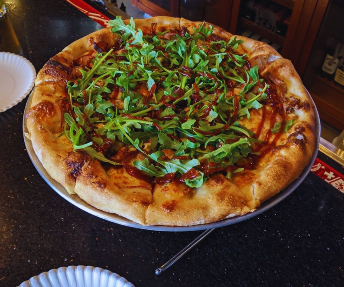 The Last Round Tavern Brisket Pizza