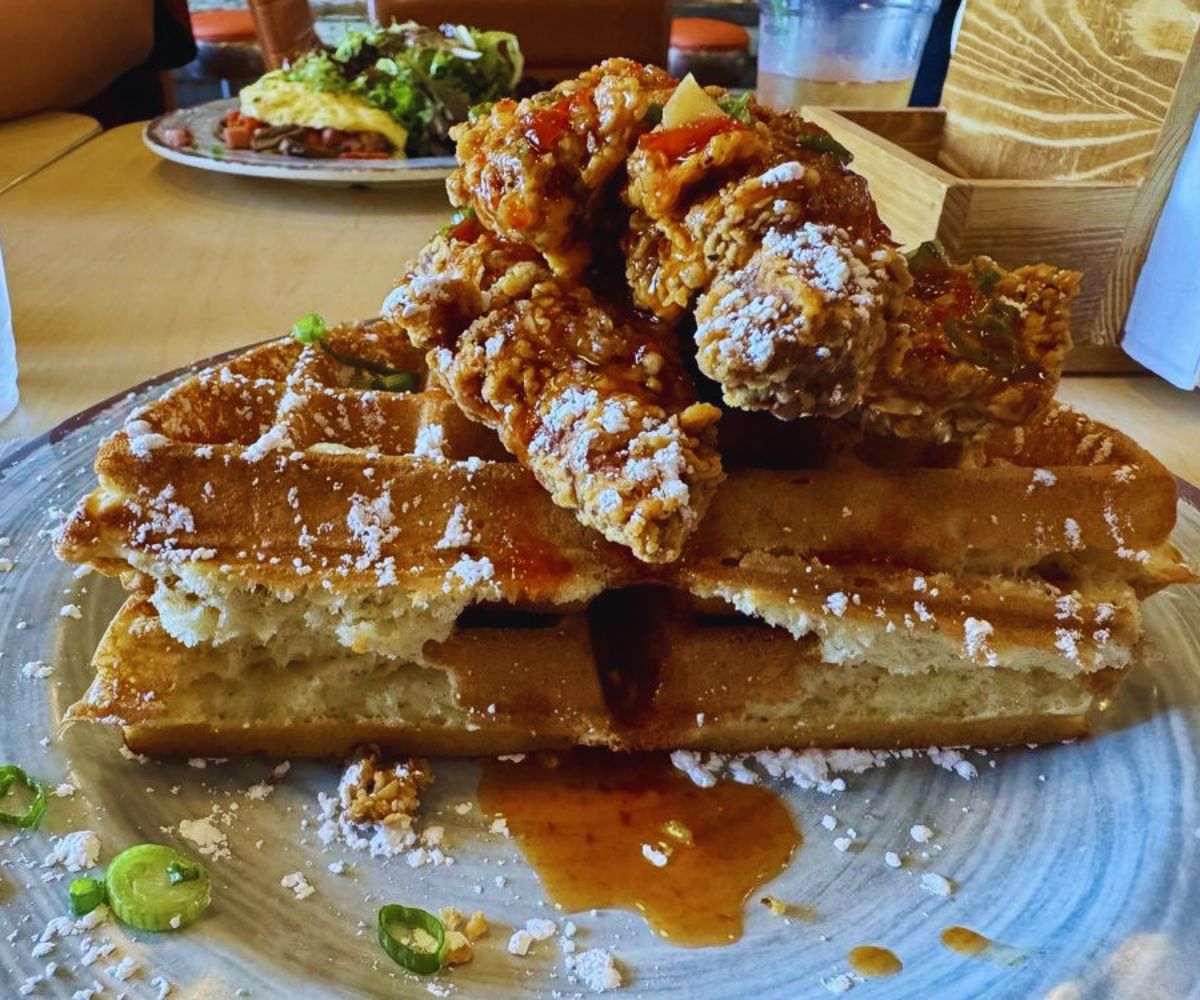 Breakfast AF Chicken and Waffles